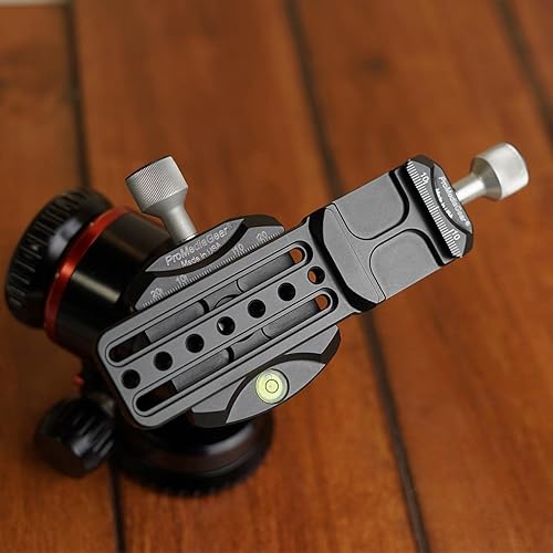 Miniatura 9 de ProMediaGear PXC1 - Riel nodal tipo Arca-Swiss de 6 pulgadas con abrazadera integrada, cola de paloma doble