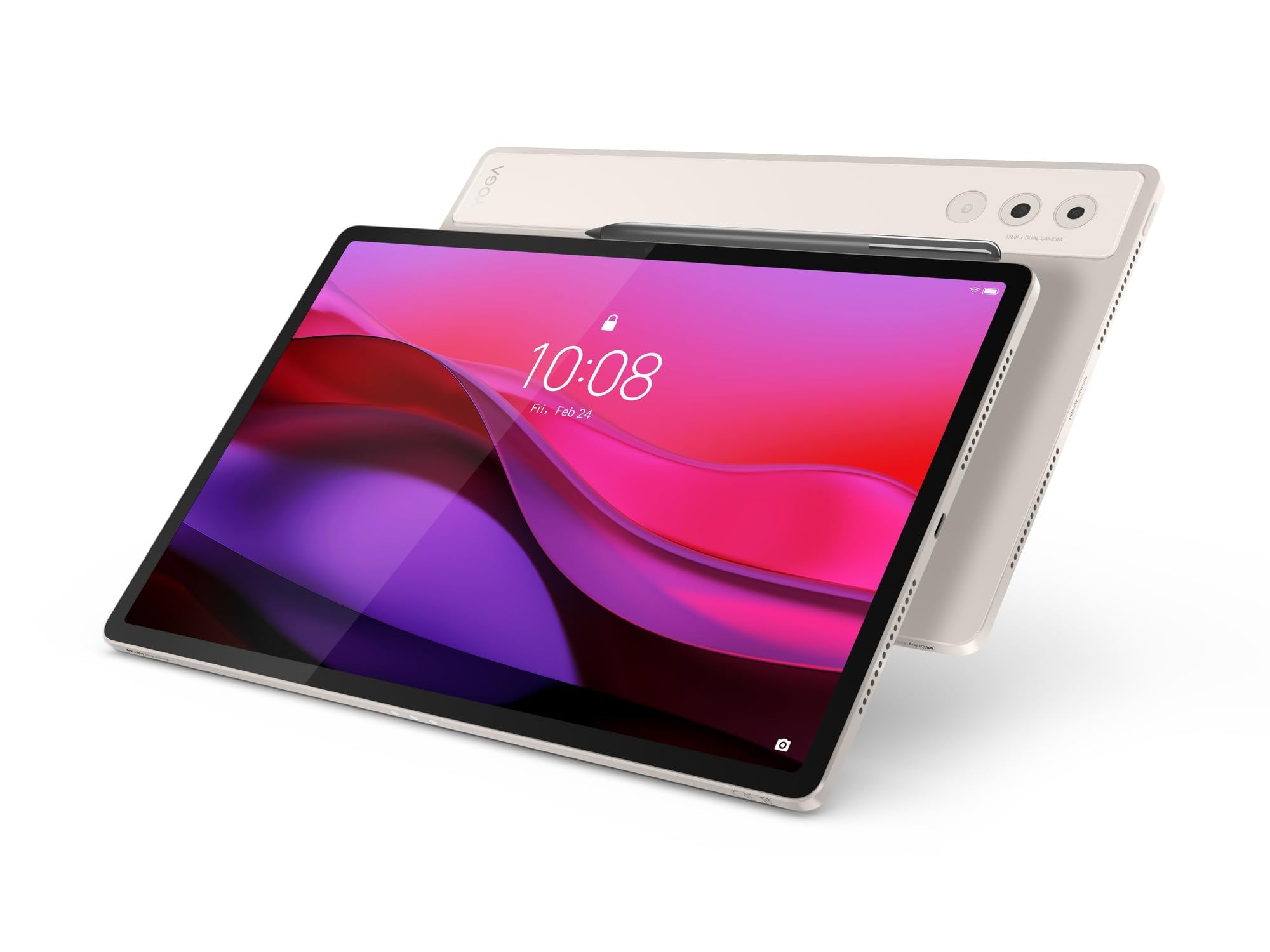 Lenovo Yoga Tab Plus |Tablet | AI | 12.7" | 16GB | 256GB |Android |Seashell | 12.7 Zoll 3K Display | Qualcomm Snapdragon 8 | 16GB RAM | 256GB Speicher | Android 14 | WiFi7 + BT5.4 | Seashell | inkl.Stift