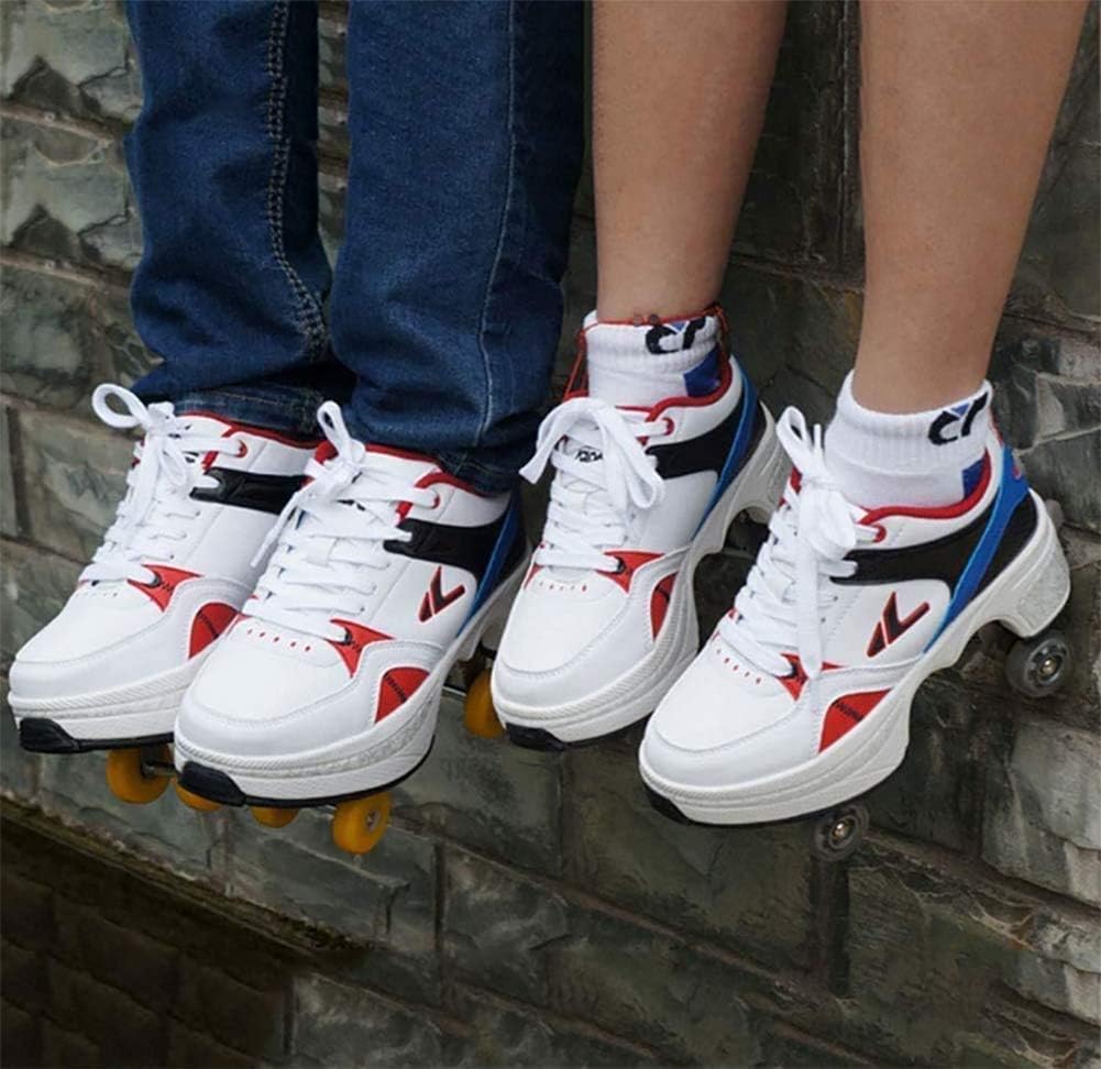 Up To 40% OFF GHDE& Children's Multifunctional Roller Skates Shoes 2-in-1Deformation Automatic Walking Shoes Adult Men Women Skating Shoes with Double-Row Deform Wheel Black Friday - 80% OFF GHDE& Children's Multifunctional Roller Skates Shoes 2-in-1Deformation Automatic Walking Shoes Adult Men Women Skating Shoes with Double-Row Deform Wheel