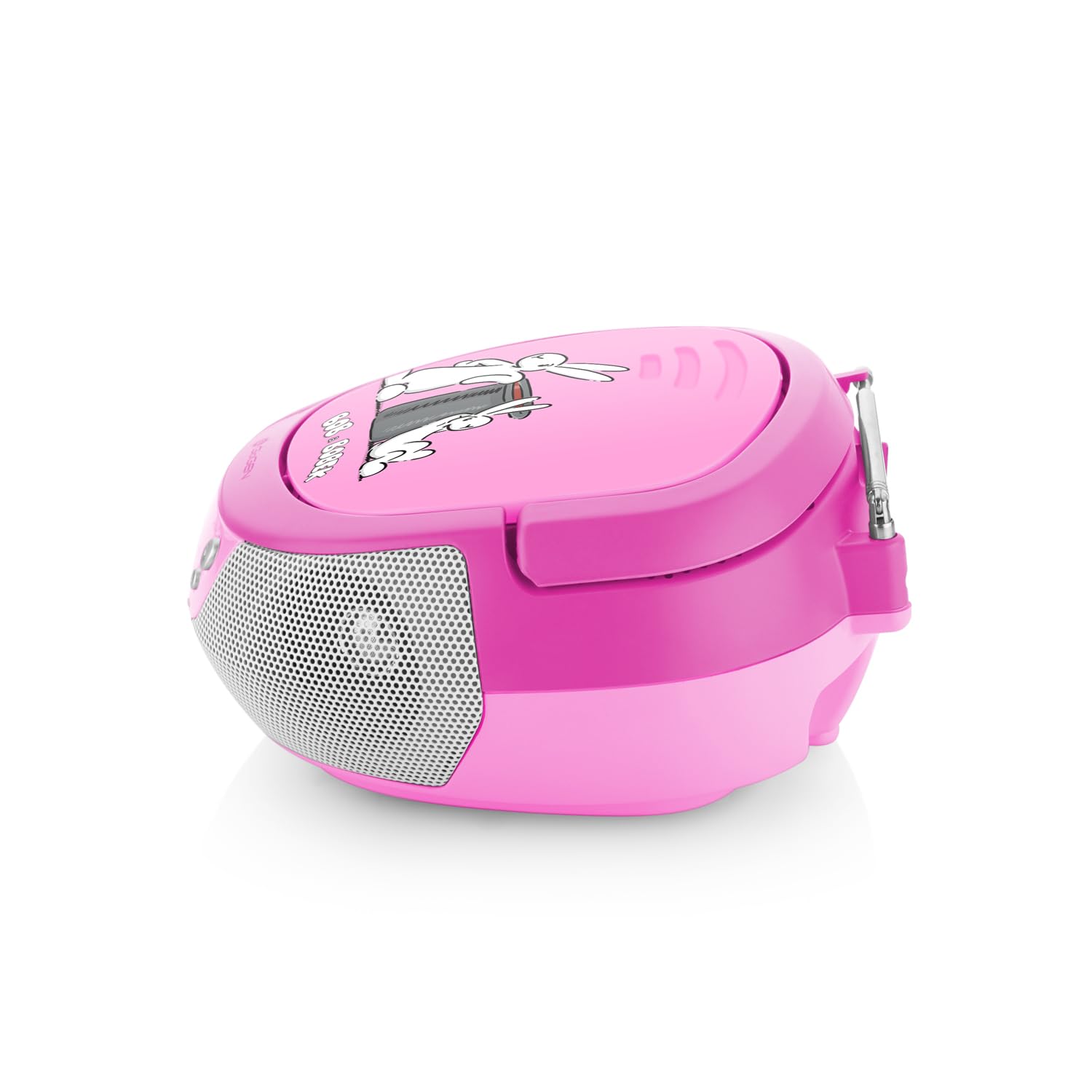 GOGEN Karaoke CD-Player I Bluetooth I USB Port I Karaokemikrofon I Kopfhöreranschluss I Karaokeplayer I Pink