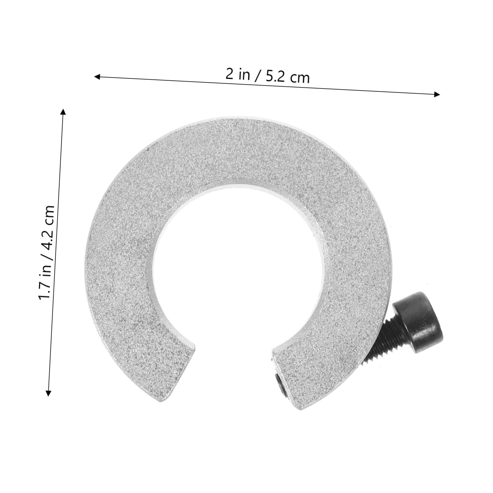 HONMEET Aluminum Alloy Stop Ring Clamping Collar for Linear Guide Rail Anti-Corrosive Shaft Positioning Ring for CNC Tool Applications Lightweight and Wear-Resistant Design