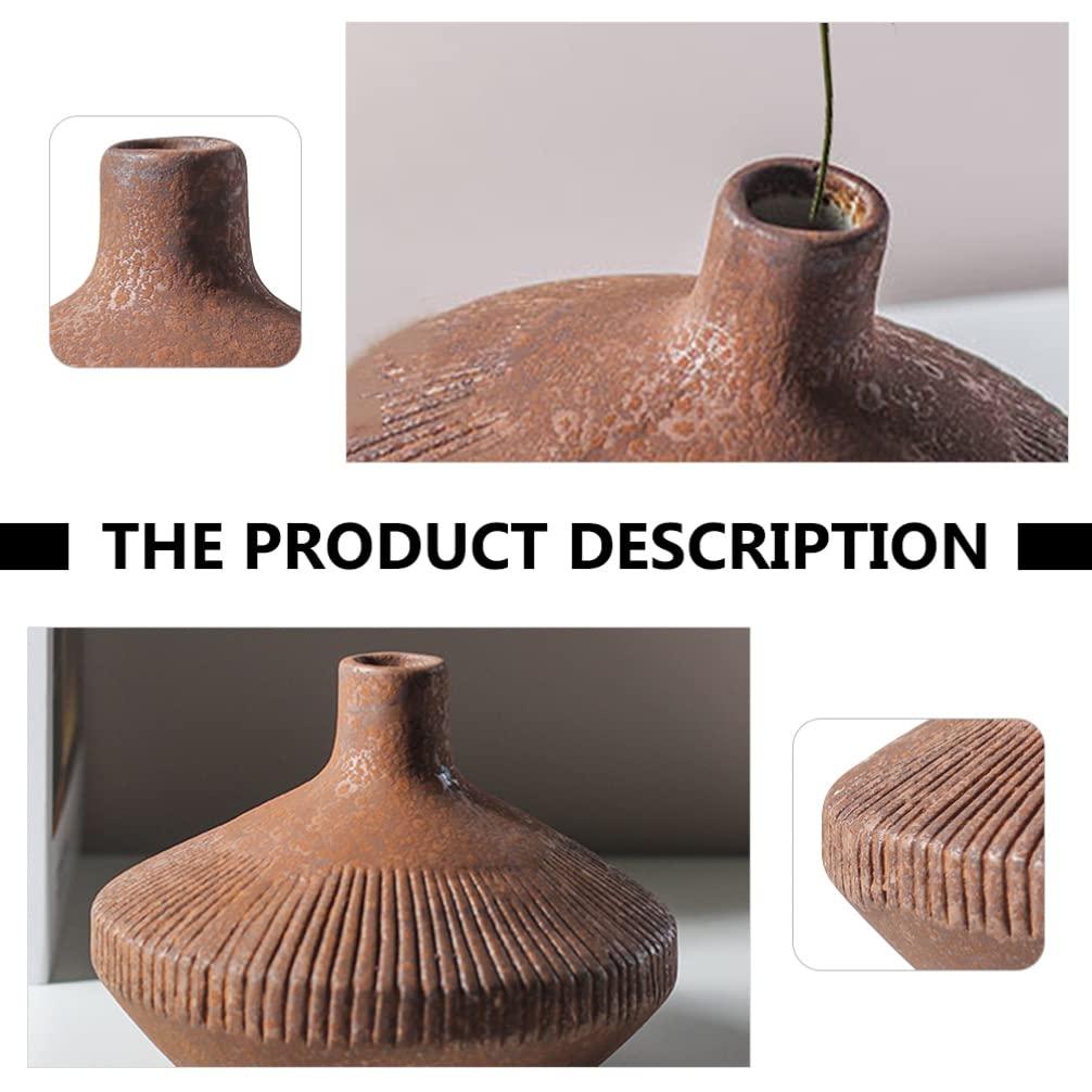 YARNOW 1pezzi Vaso in Ceramica per Fiori Semplice Decorazione per Ufficio e Casa Vaso per Fiori Secchi per Composizioni Floreali