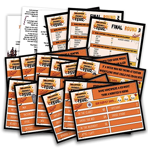 Halloween Friendly Feud Quiz, Family Feud Quiz, Baby Shower Game