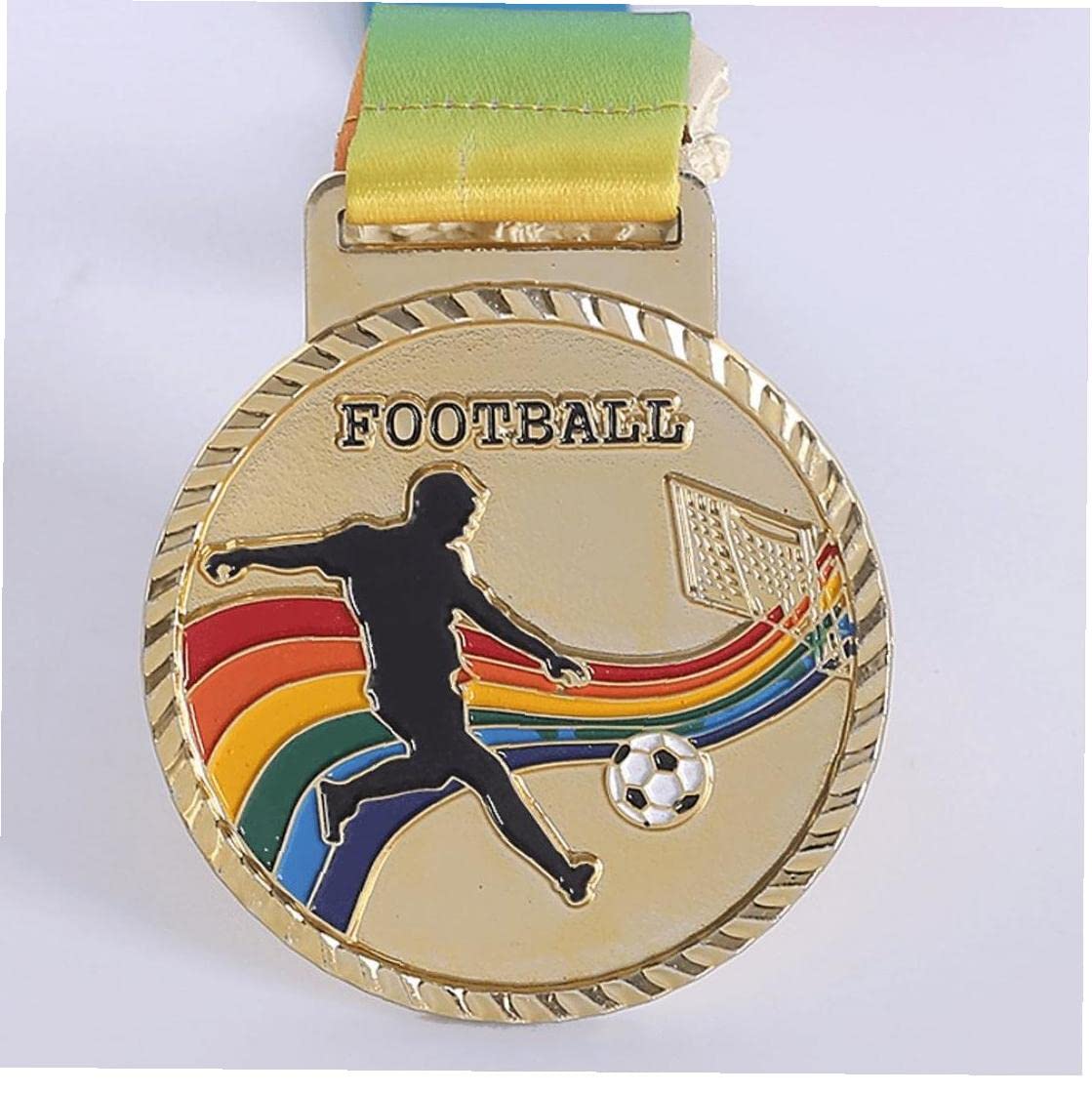 Amazon.co.jp: 金メダル 優勝メダル サッカー用 合金製 首かけ ご褒美