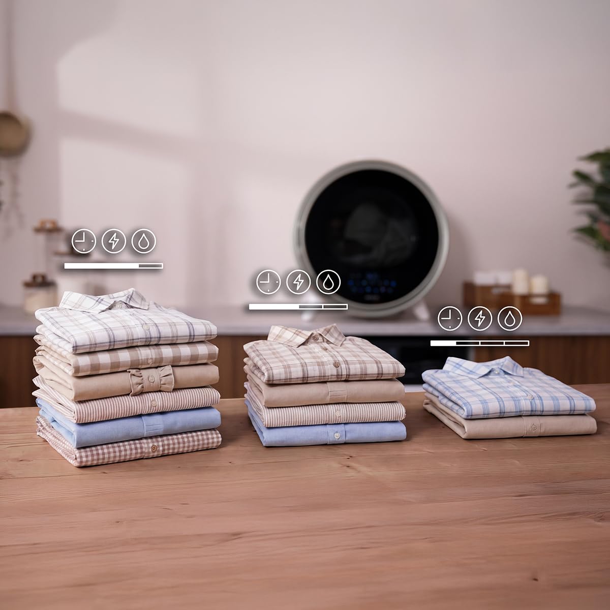Cecotec Mini Asciugatrice Portatile 3 Kg Bolero DressCode Dry 3600V Dark. di Scarico, 12 programmi, A, Asciugatura Automatica, Schermo FullColor, Funzione UV Care, Dry Shoe Pro, Avvio Ritardato, Dark