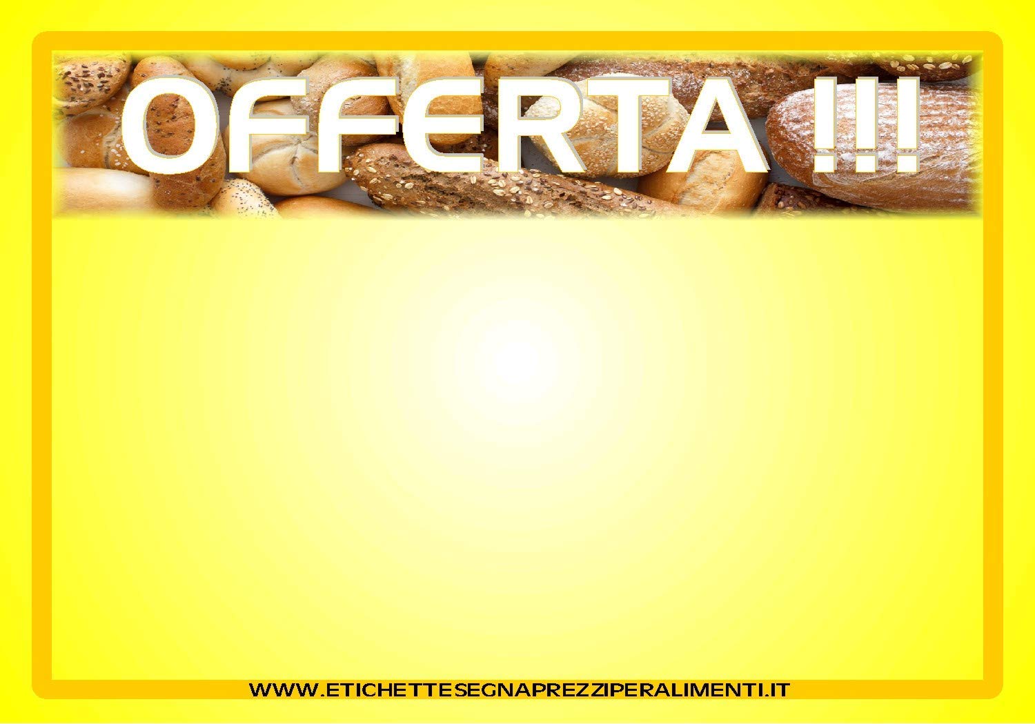 30 Segnaprezzi Per Alimenti Panetteria Plastificati 6x9 Cm - Cartelli Cancellabili E Riscrivibili, Made In Italy, Atossici - 3