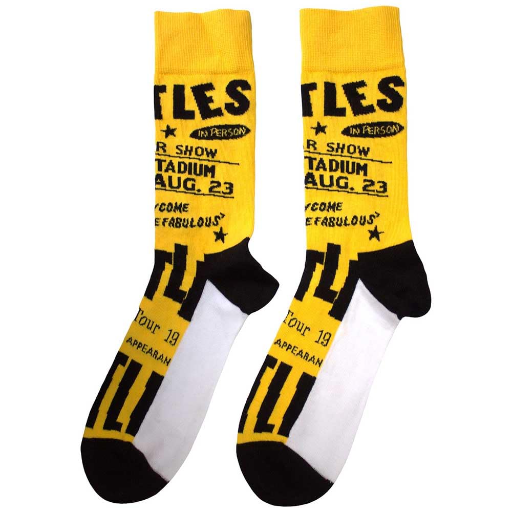 Rock Off officially licensed products The Beatles Live USA Ankle Socks One Size