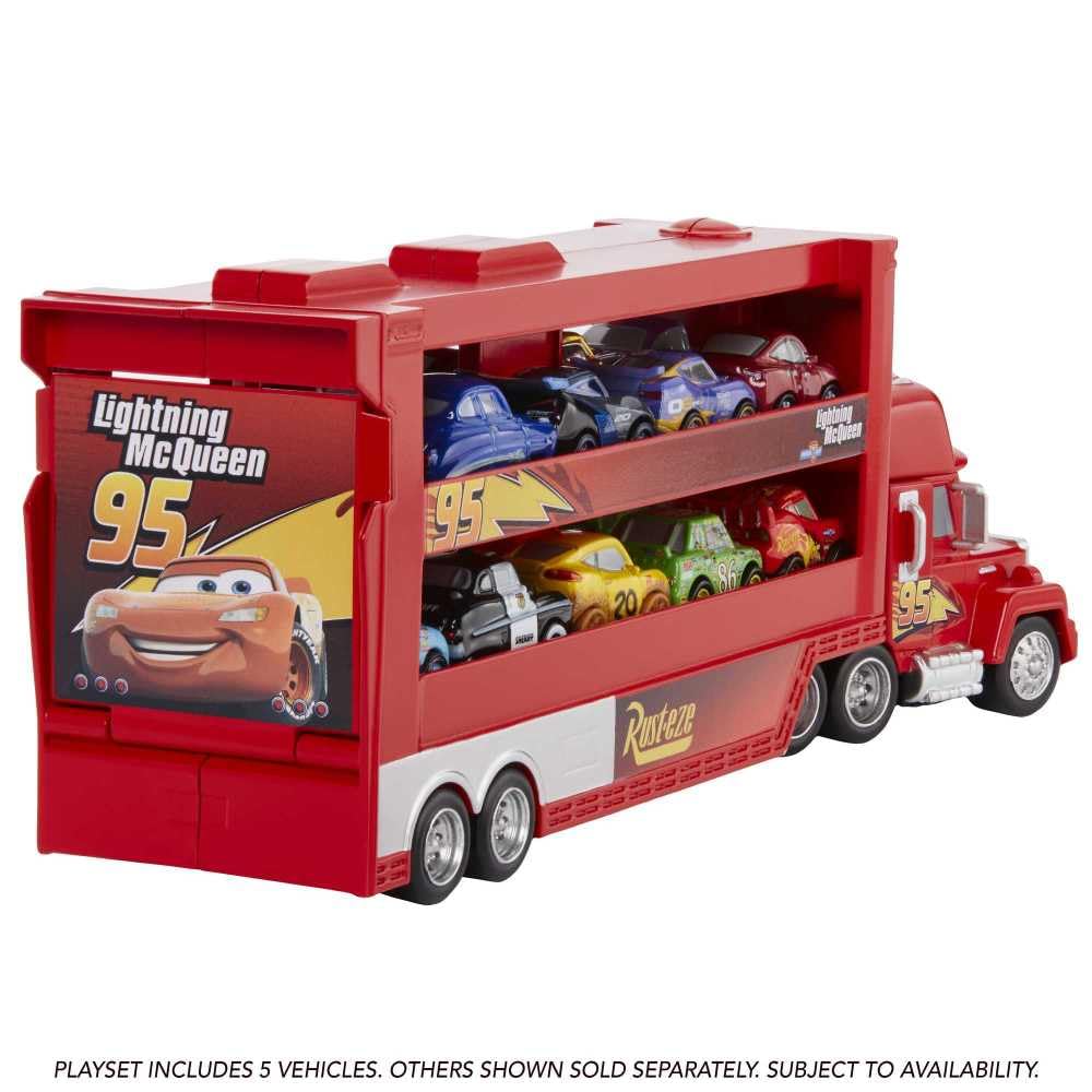 Set De Coches De Aleación Con Retroceso – Camión Transportador Y Modelos De Vehículos, Juguete Y Decoración De Tartas Para Niños, Regalo De Cumpleaños