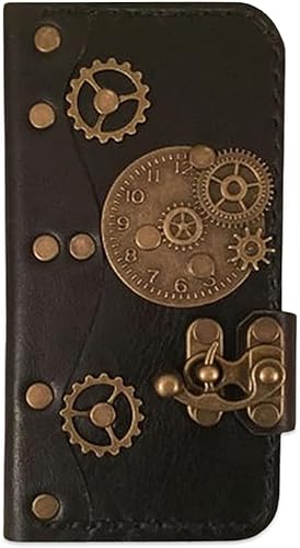 Papyrus Crafts - Handmade genuine leather case for iPhone, Steampunk leather wallet case for iPhone