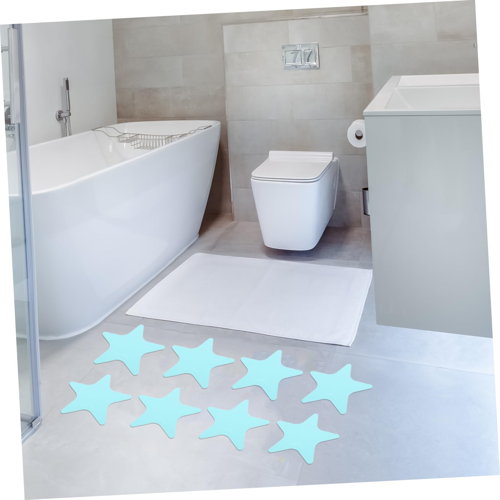 IMIKEYA 5juegos Pegatinas Antideslizantes Forma De para Baño Autoadhesivas De Seguridad para Bañera y Ducha Caídas Superficies Resbaladizas
