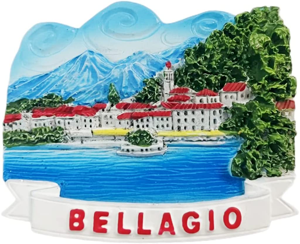 Altko Sz-2797 Bellagio Italy Bellagio Magnet Fridge Refrigerator Magnet Decoration Sticker Souvenir Resin Crafts Kitchen Whiteboard