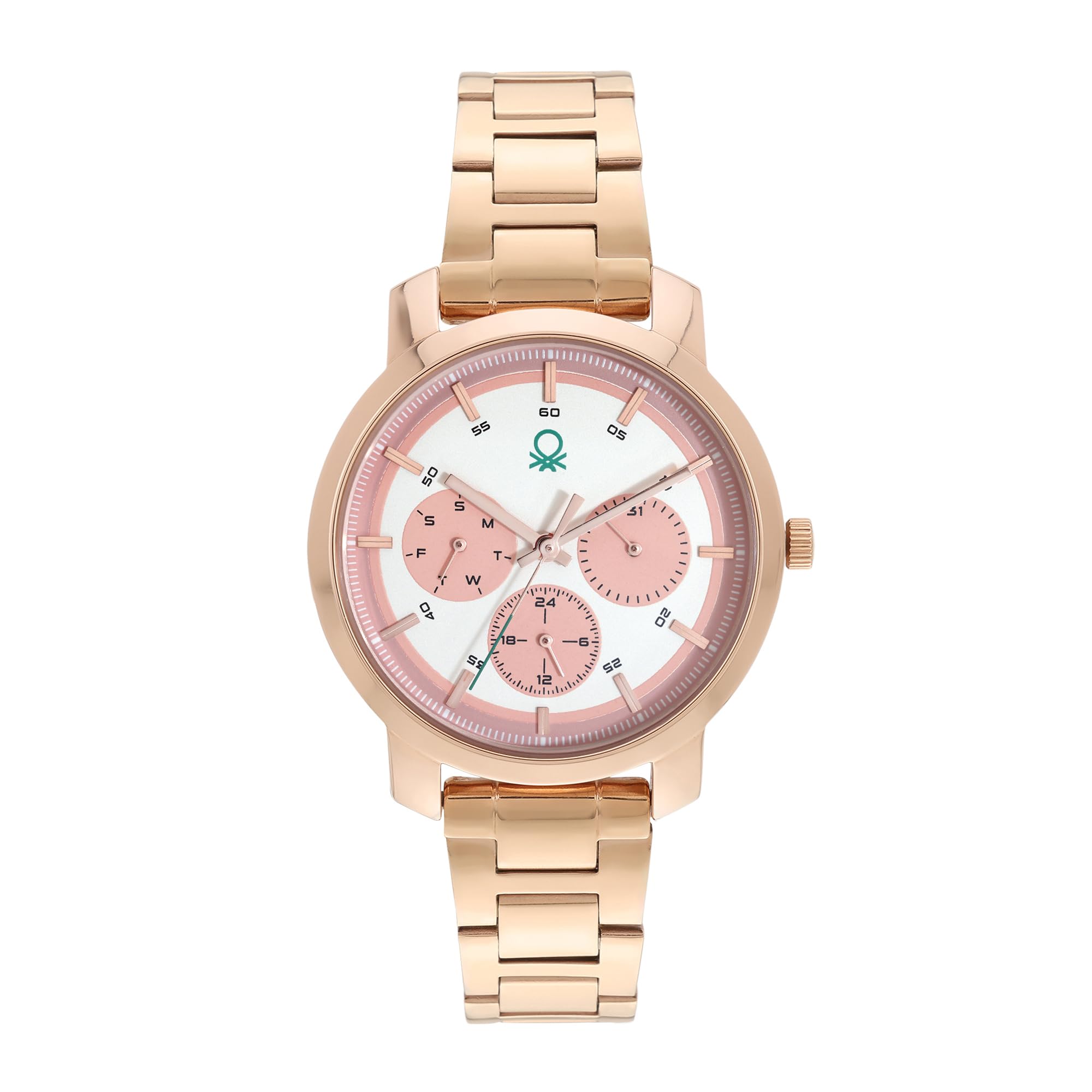 UNITED COLORS OF BENETTON Women Pink Round Brass Dial Analogue Watch- UWUCL0503 (B0CP875K9L) Amazon Price History, Amazon Price Tracker