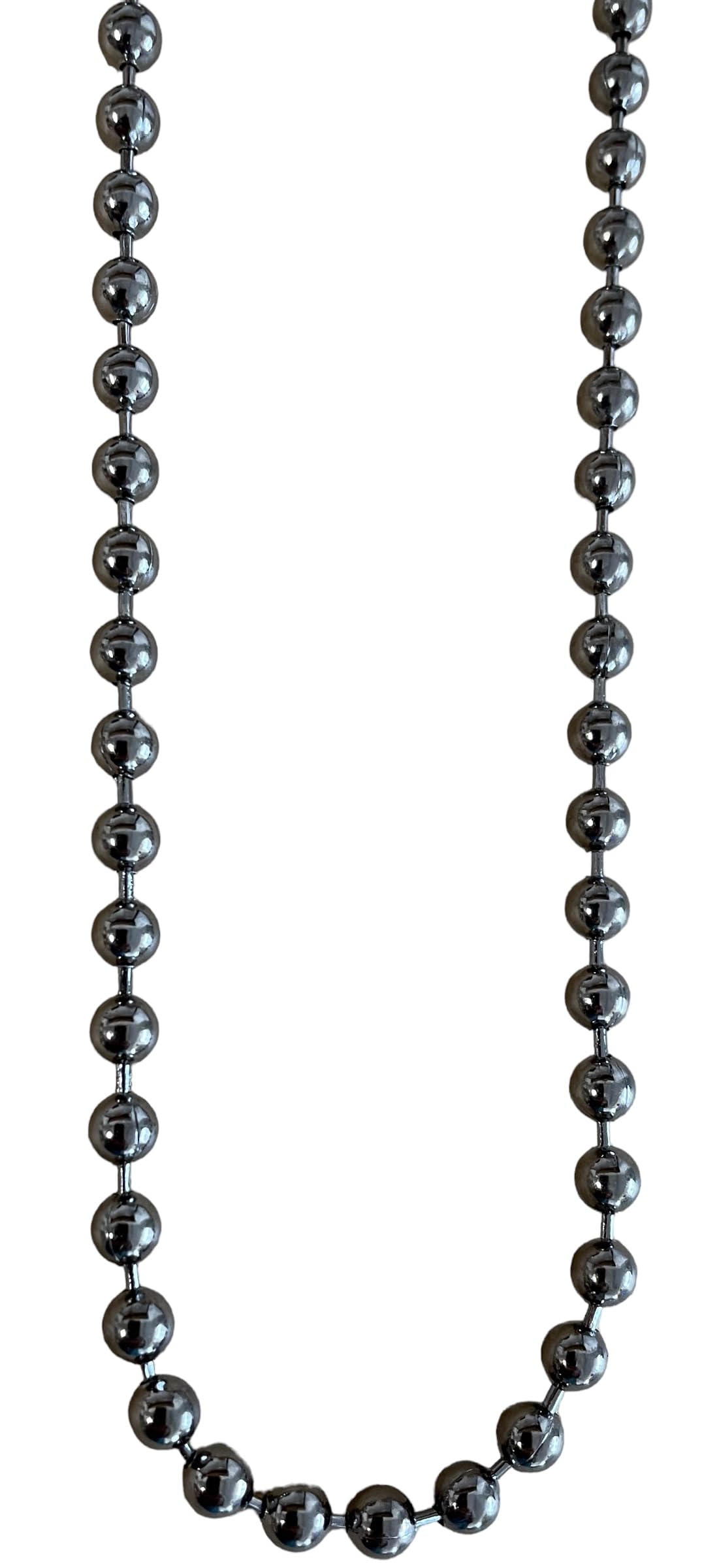 Premium Roller Blind Metal Beaded Pull Chain - Continuous Loop (150cm Drop, Black Nickel), 150W x 150H cm