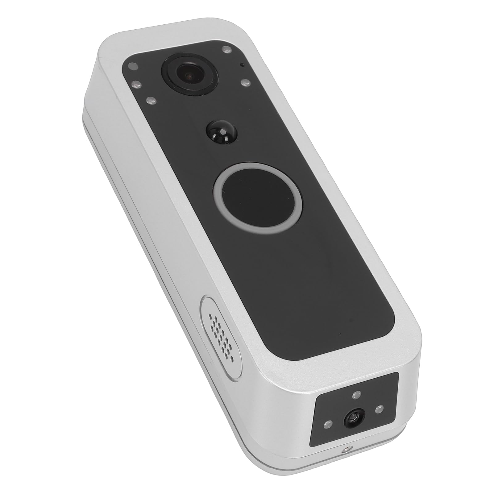 FTVOGUE Campanello Video WiFi, Rilevamento del Movimento a Doppia Lente HD 1080P Conversazione Bidirezionale Visione Notturna IR IP65 Impermeabile, con Cuscinetto Adesivo o Installazione