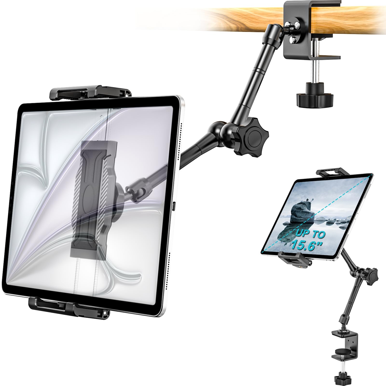 Amazon.co.jp: Dosvsi キッチン タブレットスタンド クランプマウント