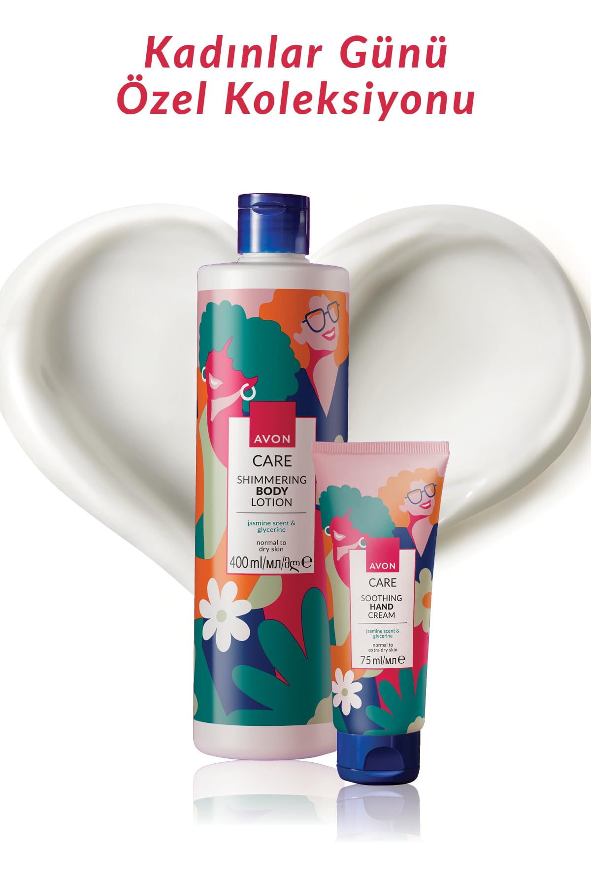 Avon Care Shimmering Gliserin İçeren Yasemin Kokulu Vücut Losyonu 400 Ml 2'li Set