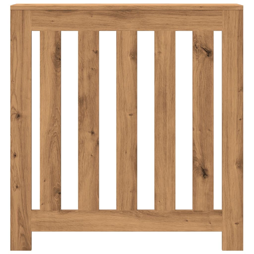 Brokky Copertura Termosifone Rovere Artigianale 78x20x82cm in Legno-Copritermosifone a Doghe Moderno ed Elegante per la Casa,in MDF e Acciaio