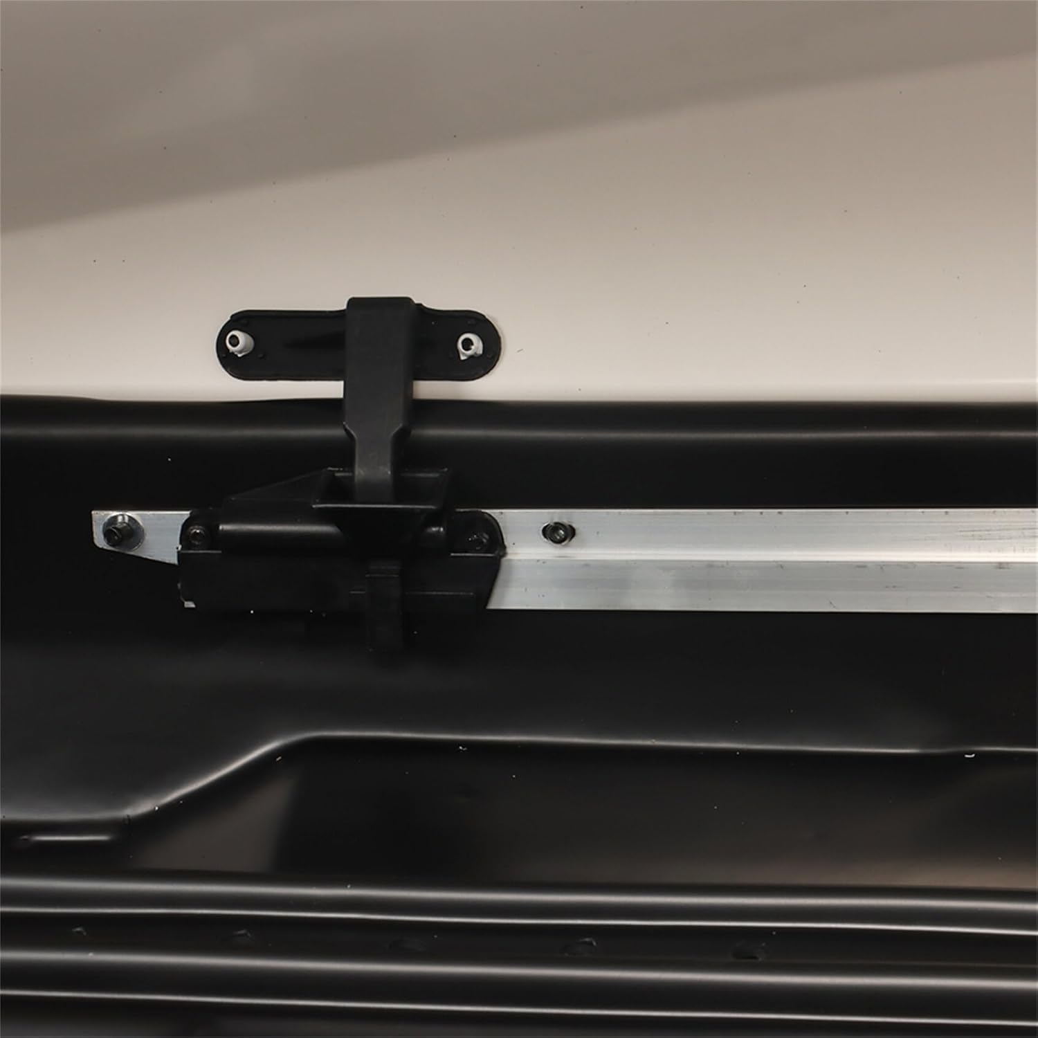 Rooftop Cargo Box 14 Cubic Feet White Dual Side Opening with 2 Lock Keys Heavy Duty Roof Storage Box 56.3 Inch L x 25.98 Inch W x 16.14 Inch H
