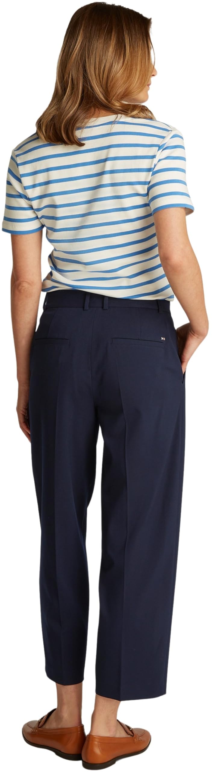 Tommy Hilfiger Damen LW Bi-Strech Tapered Pant WW0WW44793 Lw Bi-Stretch Tapered Pants Ww0ww44793