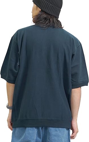 Amazon.co.jp: [チャンピオン] ハーフジップ 半袖 スウェット