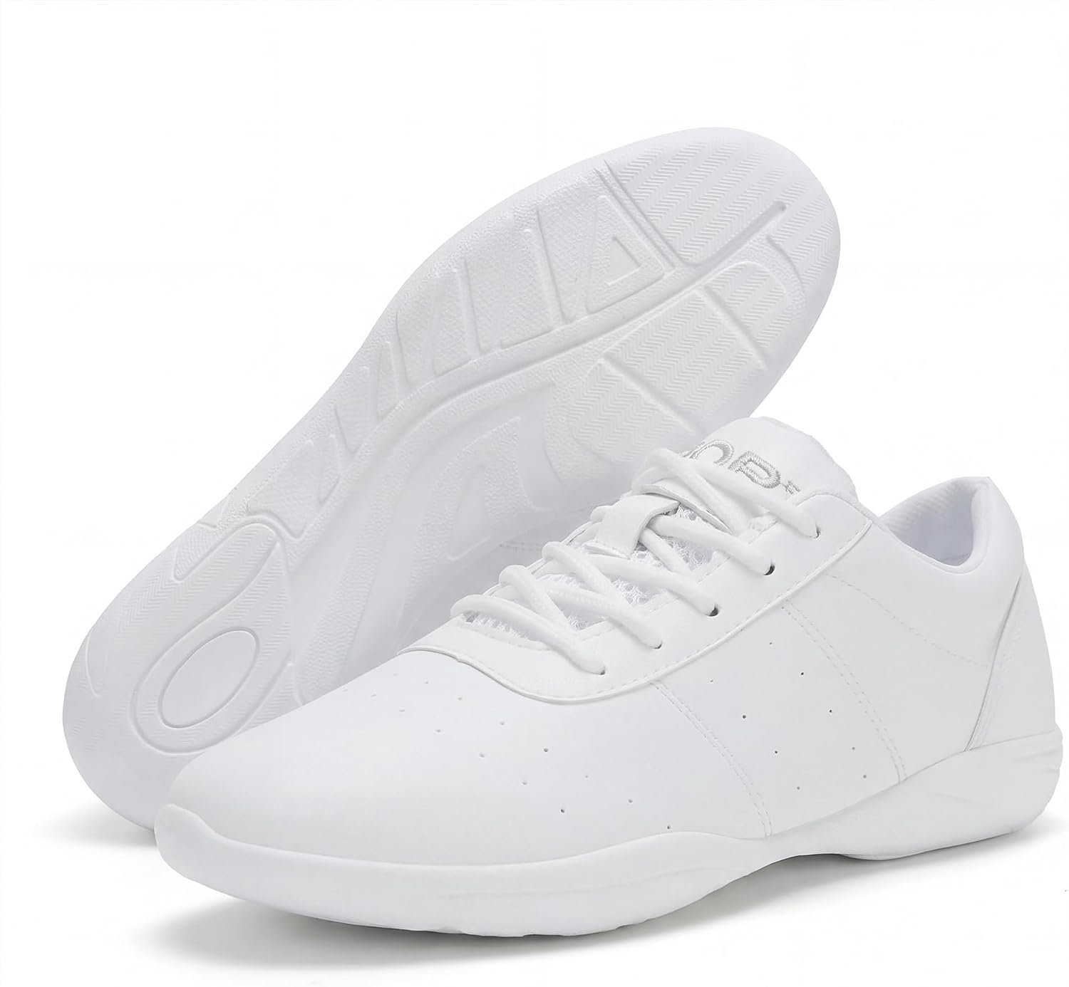 OLORA Cheer Shoes Lightweight Comfortable Cheerleading Sneakers | Non-Slip, Easy-to-Clean, Durable, Soft, Breathable, U-Shaped Heel for Cheerleading Competition, Athletic Training