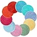 Nuanchu 10 Pieces Kids Carpet Circles Seats for Classroom 18 Inches Rainbow Round Floor Mats Floor Rug Warm Soft Colorful Cushion for Home Library School Preschool Activity Story Time Play Areas