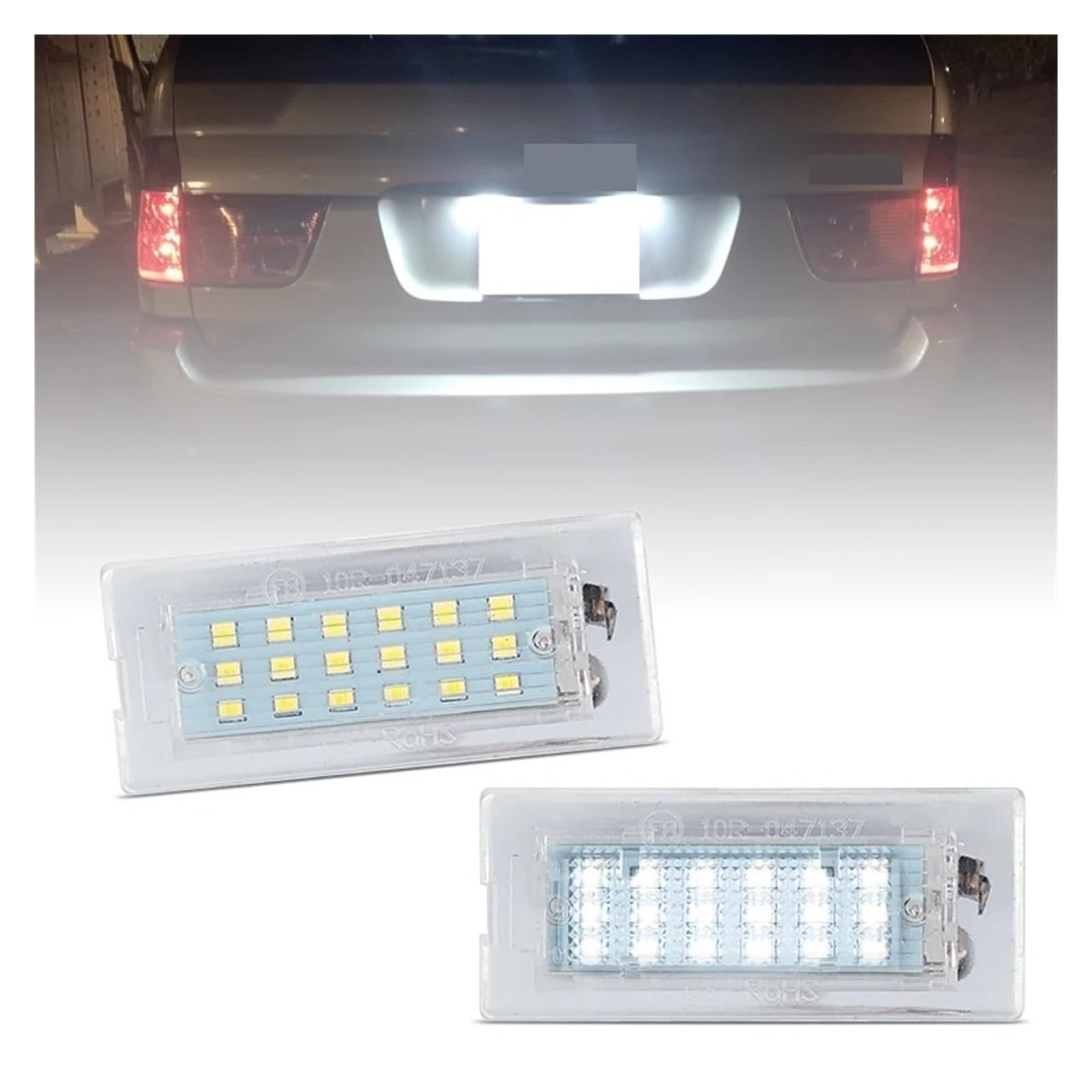 Luci Targa Per BMW Per X5 E53 1999-2006 Per X3 E83 2003-2010 Numero LED Bianco Luce Targa 2 Pezzi