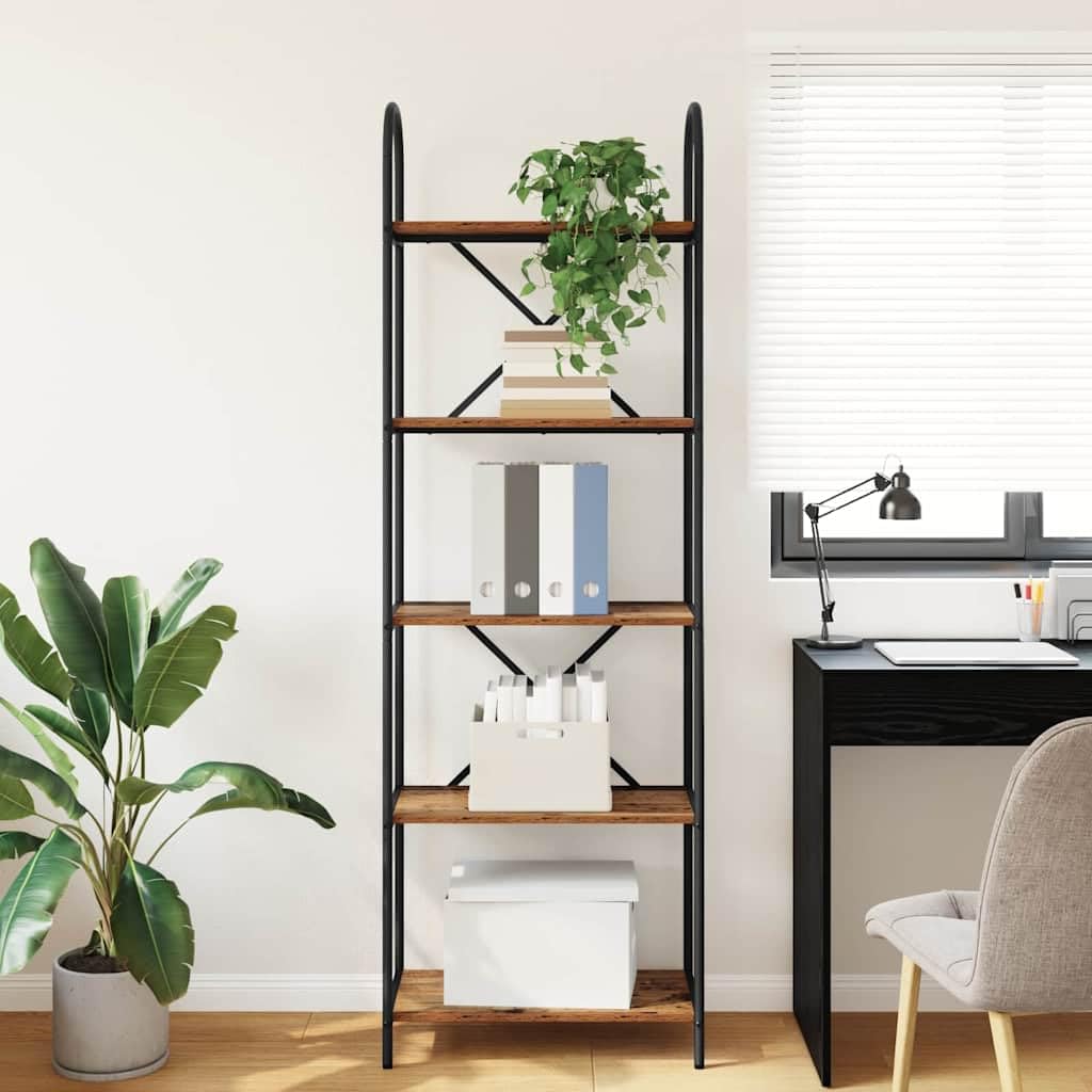 Libreria 5 Livelli 60x30x183 cm Scaffale Industriale