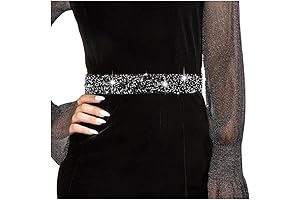 Exquisitely Embellished Bridal Belt: A Shimmering Touch for Your Special Day