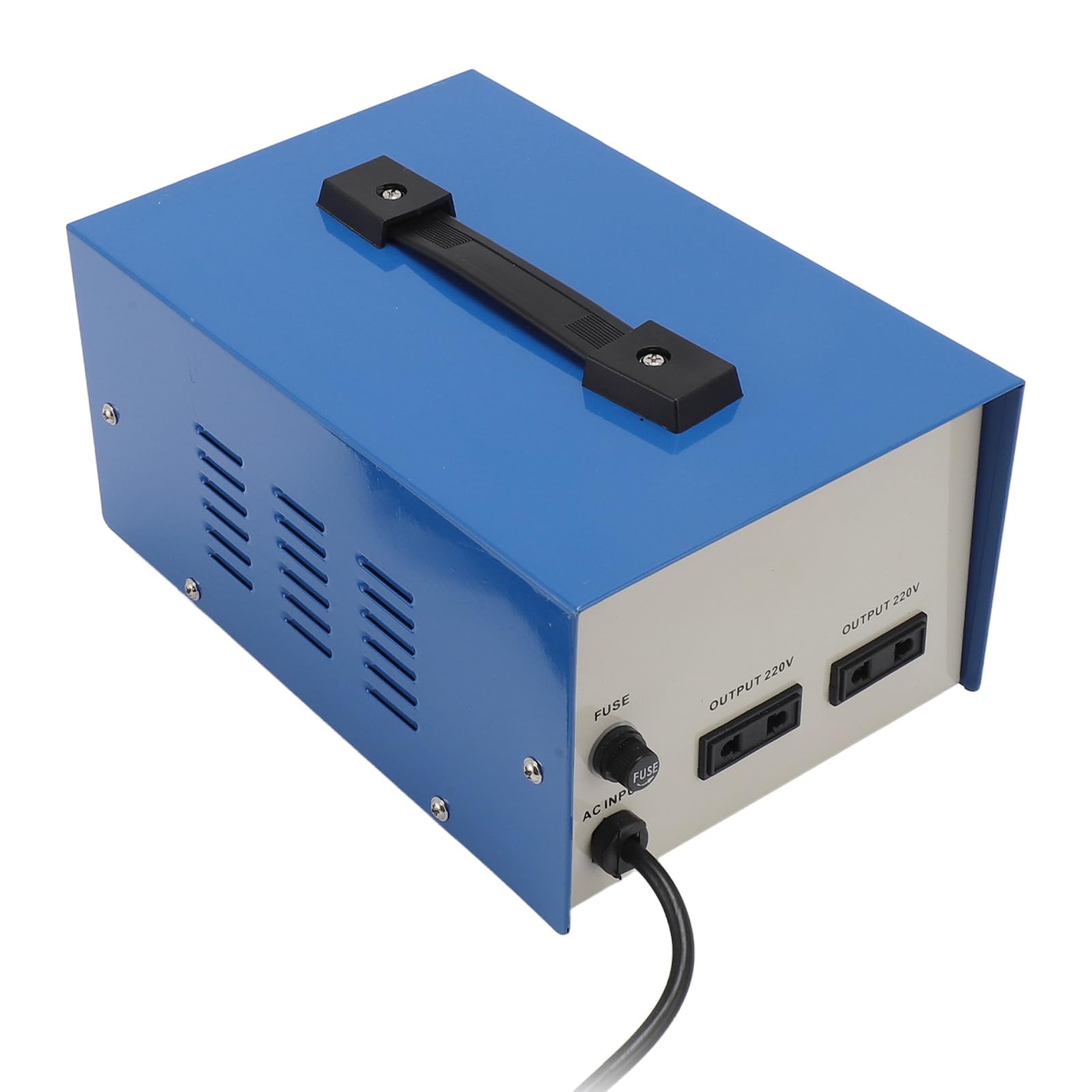 Estabilizador de Voltaje Automático, 2000W CVR 2000VA, 160-250V Entrada 220V Regulador de Voltaje de Salida Transformador de 2000 Vatios con 2 Enchufes Universales para (Enchufe