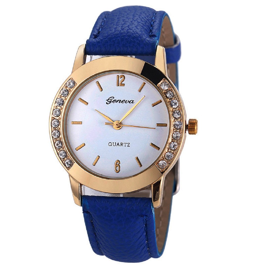 Geneva Platinum Analog White Dial Womens Watch - GP-004 (B01J8F5M6Y) Amazon Price History, Amazon Price Tracker