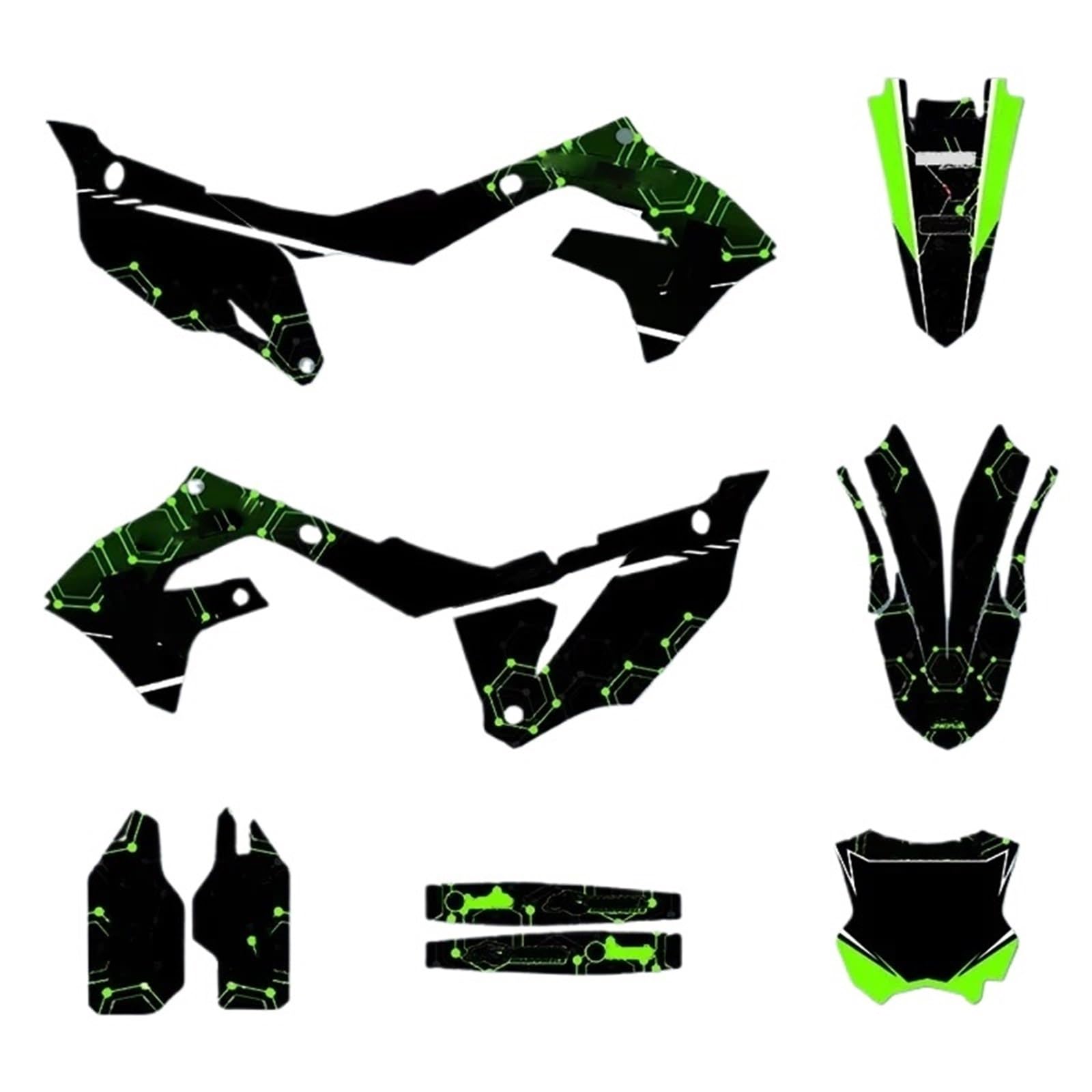 for Kawasaki KX250F 2021-2024 KX450F 2019-2023 Motorcycle Sticker Kit KXF250 KXF450 Graphic Decal KX 250F 450F