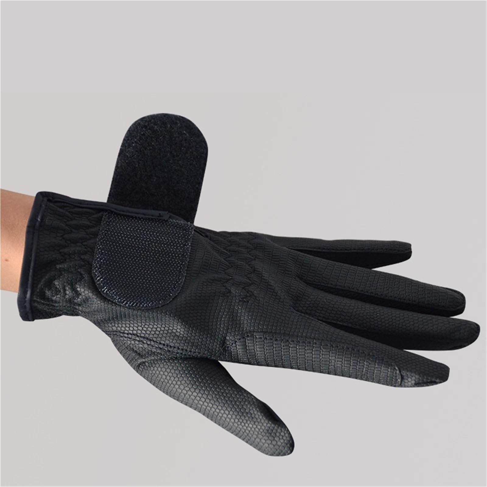 Guanti da Equitazione Guanti da Equitazione Guanti da Equitazione Guanti Antiscivolo for Bici con Dita Intere for Attrezzature da Esterno per L'Equitazione(Black,M)