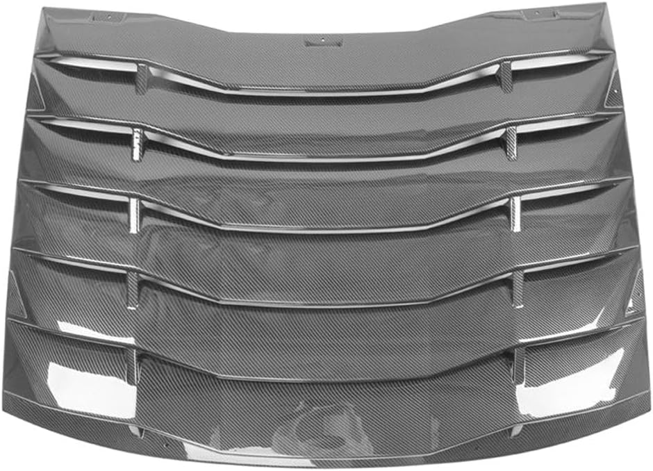 Carbon Fiber Print Rear Window Louver Sun Shade ABS for Dodge for Charger 2011-2023 1pc Painted -WDLR-DCH15