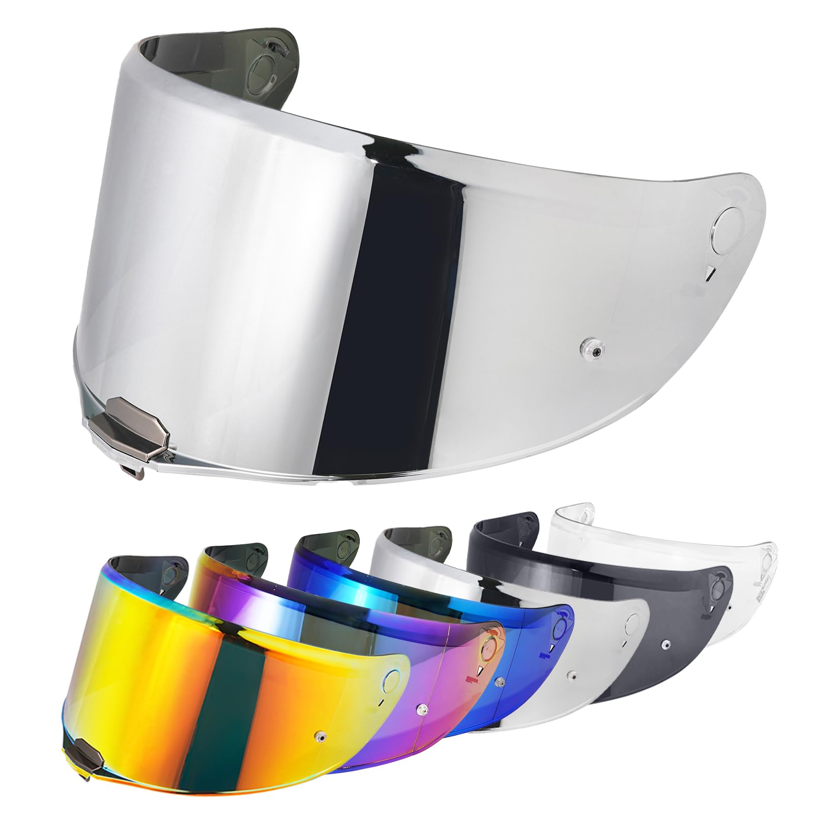 Accessorio per casco FF397 FF801 visiera per casco da moto, Revo rosso