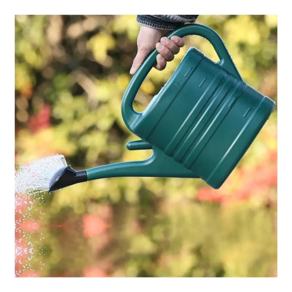 Gießkanne aus Kunststoff, 5 l, für drinnen und draußen, leichte Dosen, Familiengärtnerei