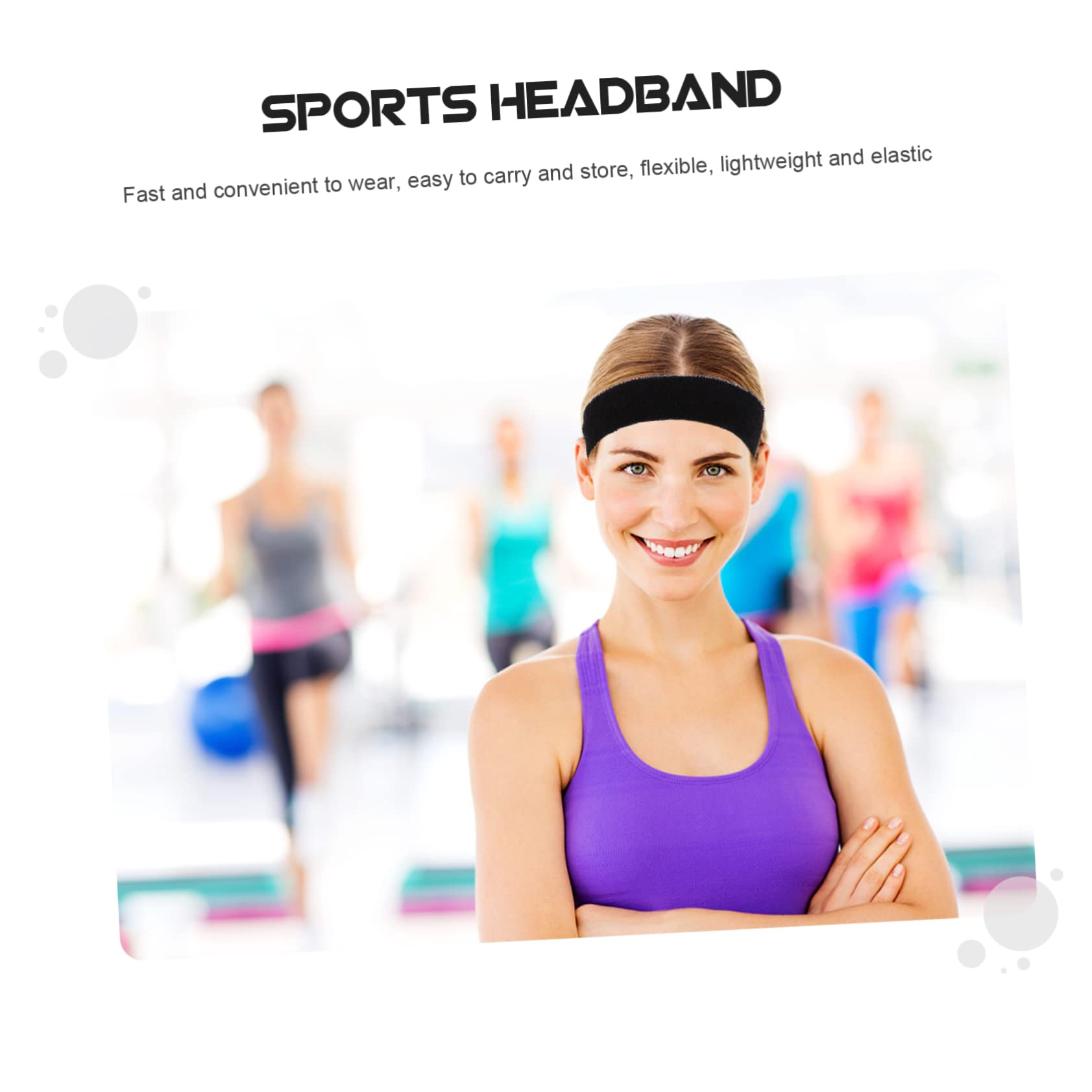 Sosoport 20pezzi Fasce Assorbenti Per Sudore Da Yoga Da Fasce Sportive Materiale Morbido e Traspirante Accessori Fitness Per Donna Per Allenamenti e Attività Sportive