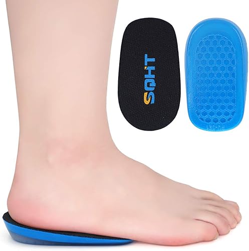 Miniatura 7 de 's Plantillas de aumento de altura  Insertos y almohadillas de elevación de talón de zapato de gel, copas de cojín de tendón de Aquiles para hombres