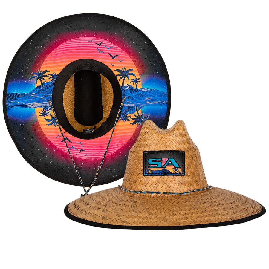 Sombrero de paja trenzada para hombre y mujer talla única miniatura 1