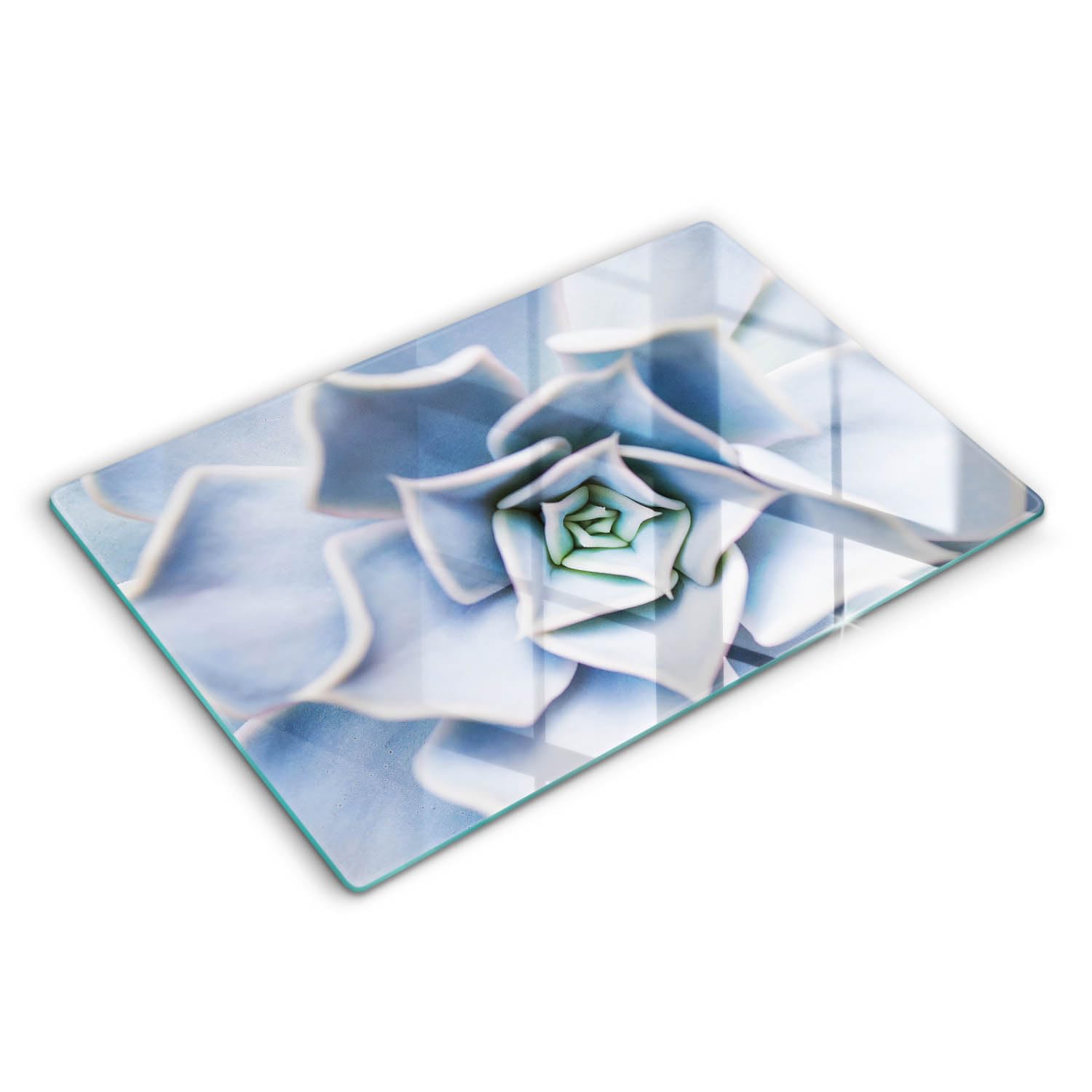 Planche à découper en verre Wallfluent fleur 80x52cm finies les rayures en cuisine