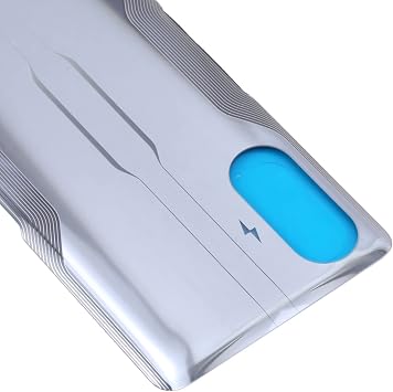 Glass Battery Back Cover for Xiaomi Redmi K40 Gaming Silver