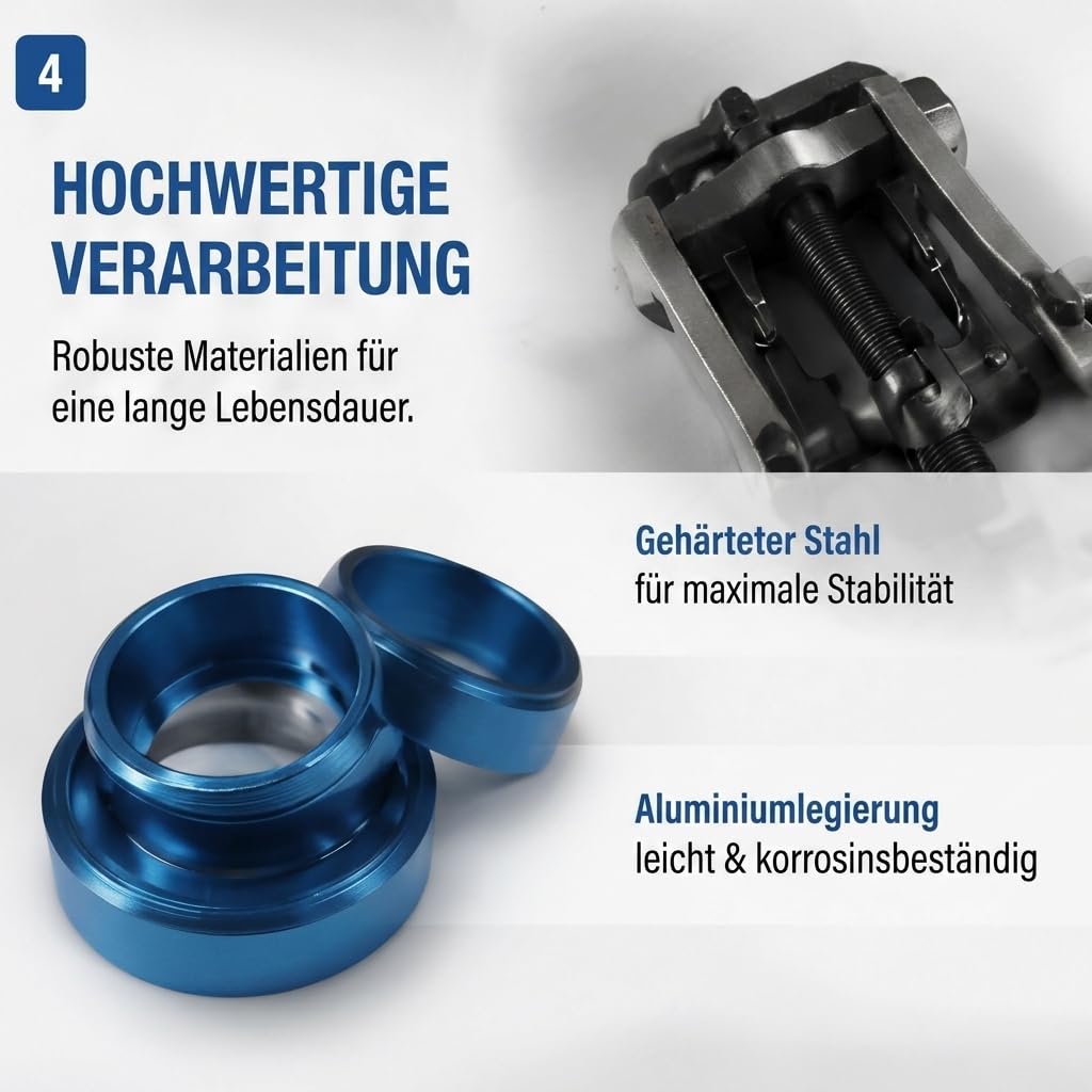 24-TLG Wellendichtring Werkzeug Satz - Kurbelwelle Nockenwelle Öldichtring Abzieher & Montagewerkzeug Set (21,5-64mm), Radialdichtring Montage Demontage Werkzeugsatz für Pkw Motor Reparatur