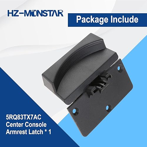 Miniatura 7 de Pestillo de tapa inferior de la consola del reposabrazos interior compatible con Dodge Ram 1500 Classic 2013-2018, Ram 2500 2013-2017, Ram 3500