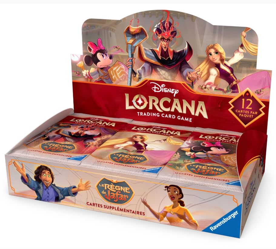 Ravensburger DISNEY JEU DE CARTES À COLLECTER Lorcana Le Règne de Jafar - Affichage de 24 boosters à partir de 8 ans