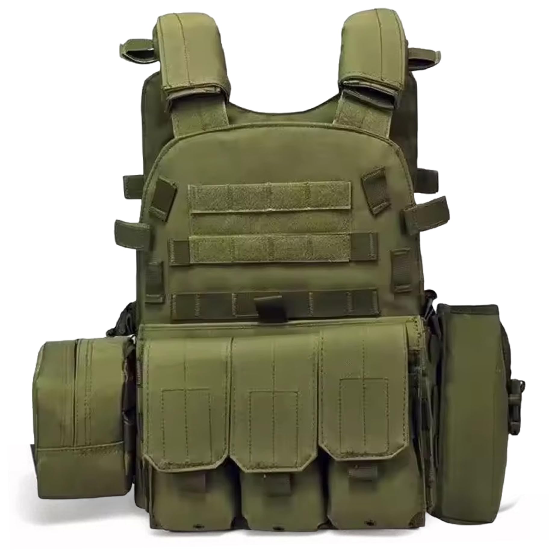 Chaleco Airsoft Portador de Placa Molle Multifuncional Chaleco de Paintball Transpirable Ajustable para Entrenamiento de Guardias de Seguridad Campo y Exteriores — view 10
