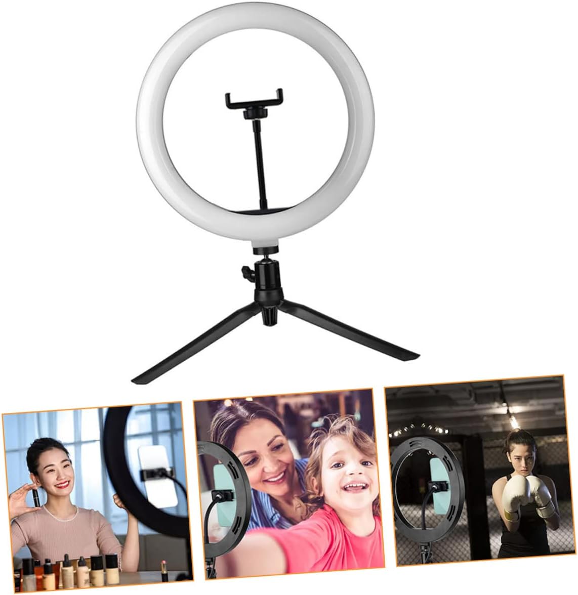 Artibetter Selfie Light Phone Bracket Fill Light Phone Holder for Makeup 360° Rotatable