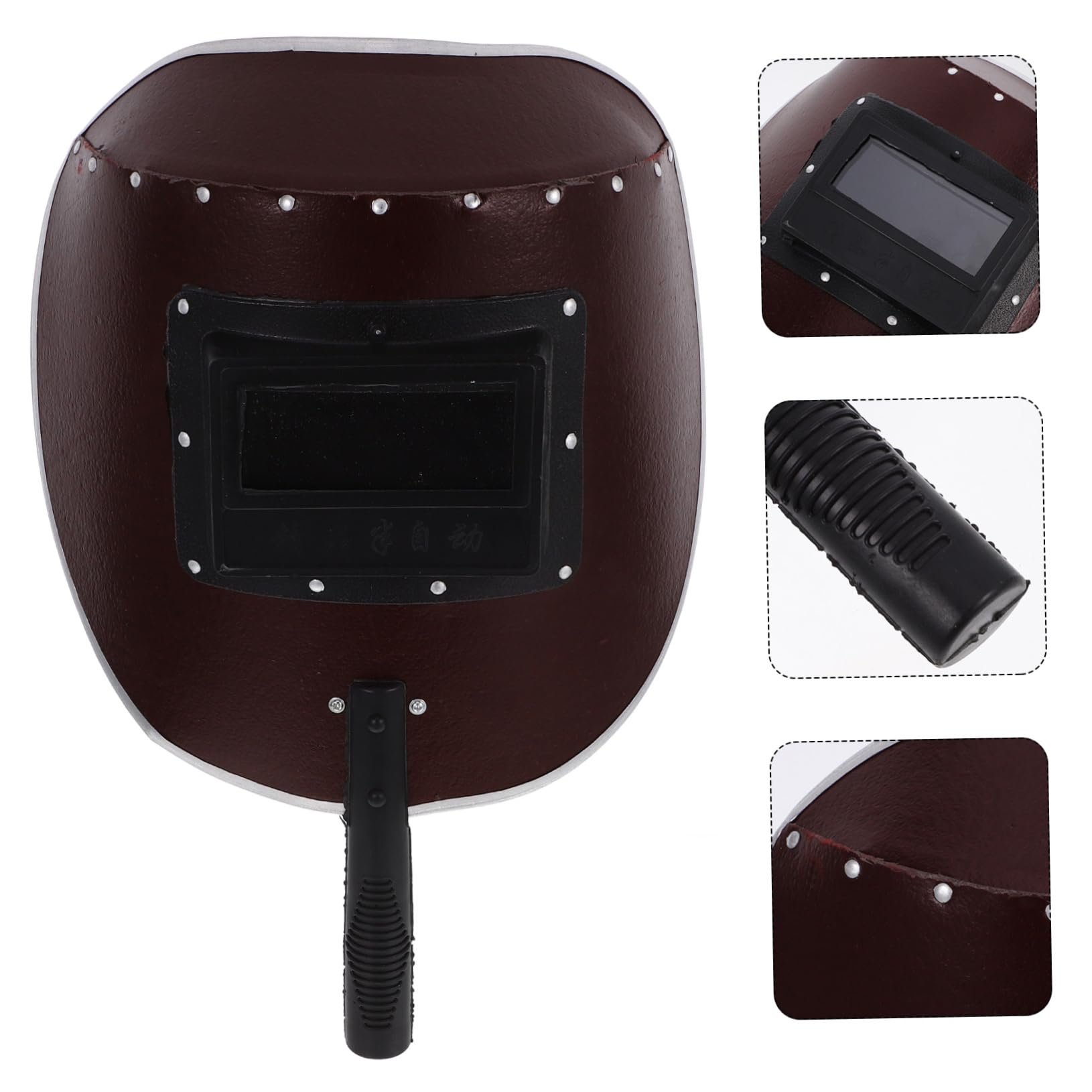 HOMSFOU Casco De Soldadura De Mano Pantalla Protectora Capucha De Soldar Para Uso Interiores y Exteriores Para Trabajos De Soldadura
