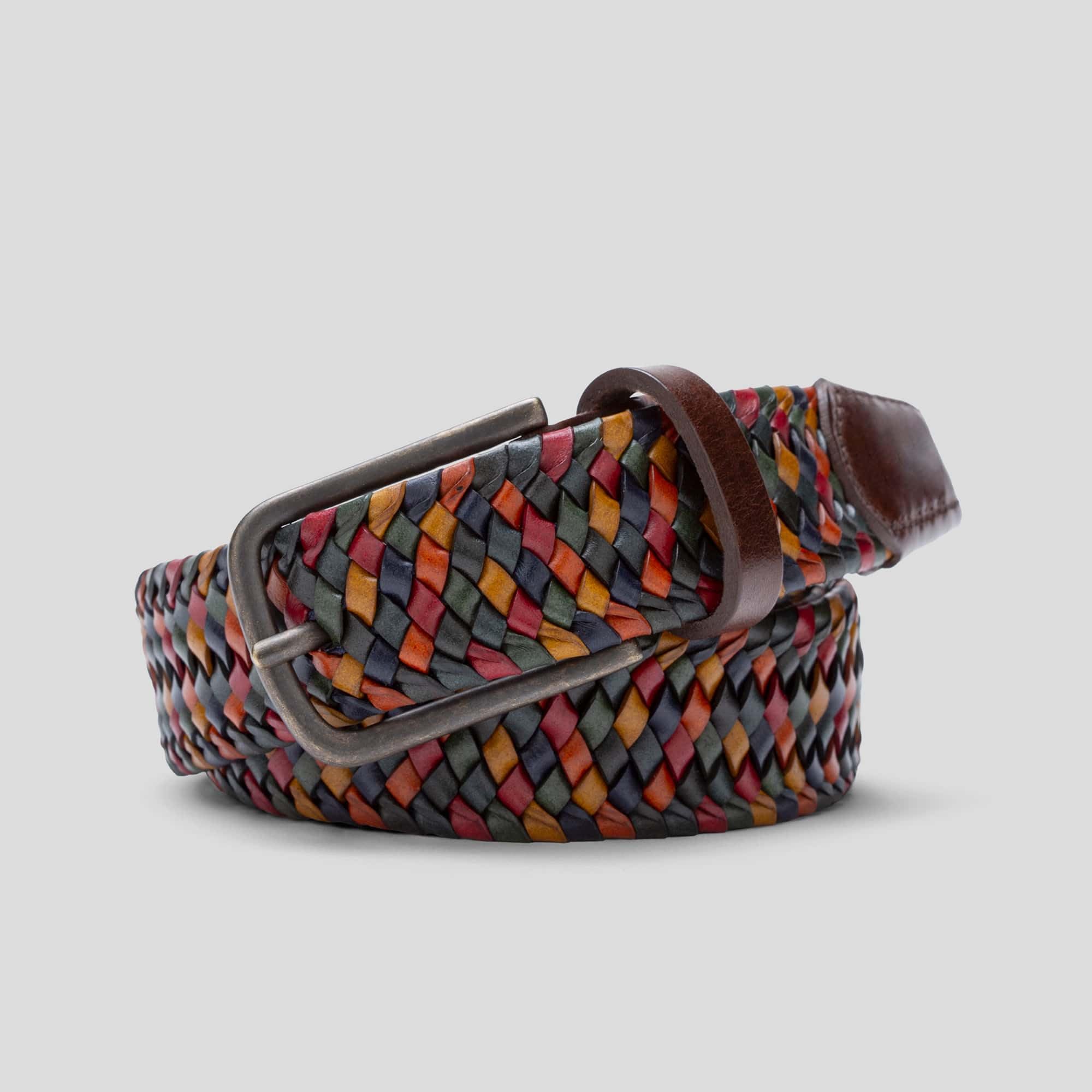 MEYER Cintura in pelle intrecciata