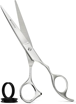 Suvorna Professional Hair Cutting Scissors - 6" Stainless Steel Barber Shears for Hair Cutting and Trimming - Razor Sharp Haircut Scissors for Hairdressers & Barbers - Hair Shears for Women and Men