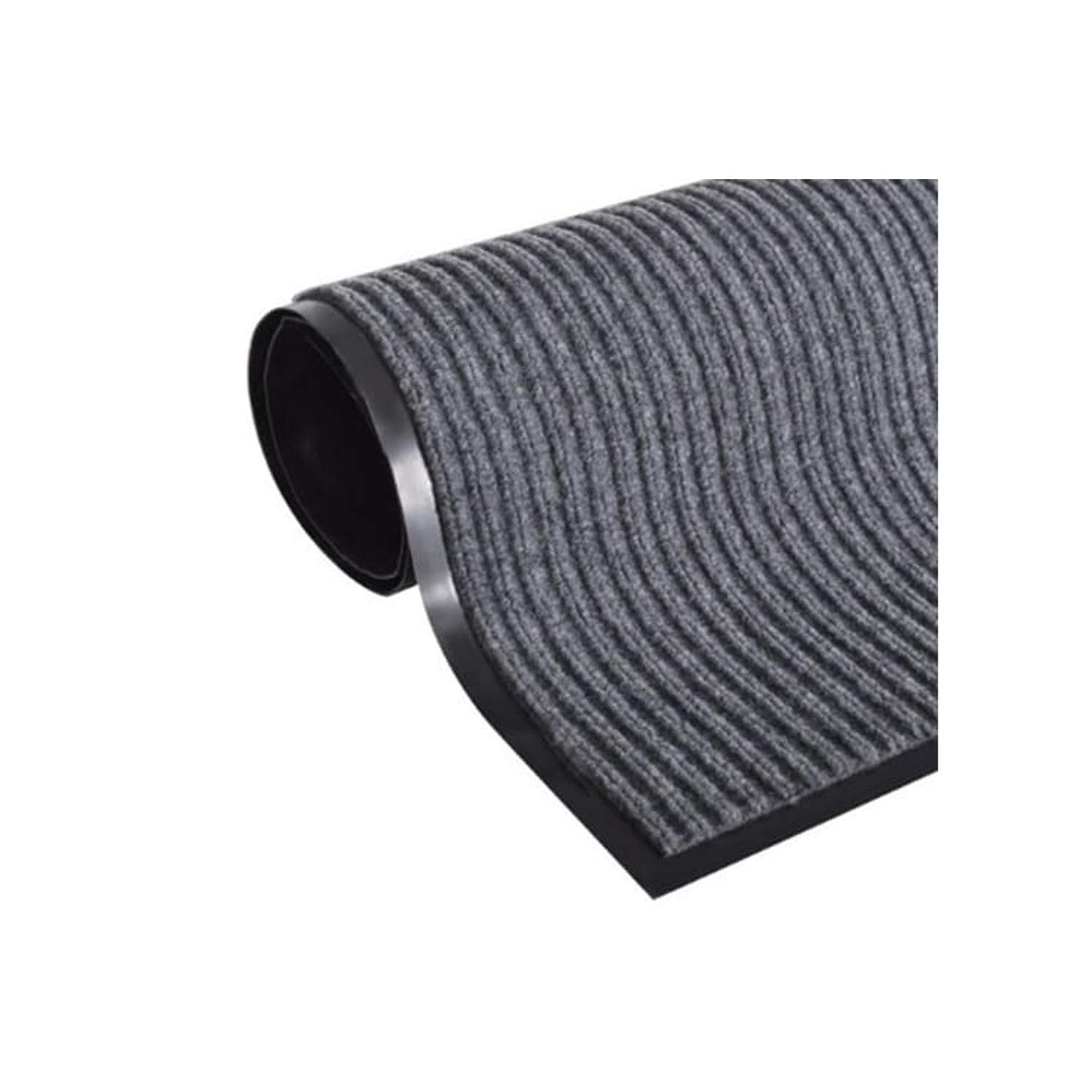 Tapis entree antidérapant anti-salissures lavable grand format gris